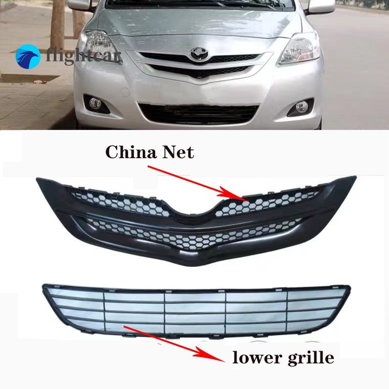 Lưới Tản Nhiệt Phía Trước Chuyên Dụng Cho Xe Hơi TOYOTA VIOS NCP93 2007 2008 2009 2010 2011 2012 Mới