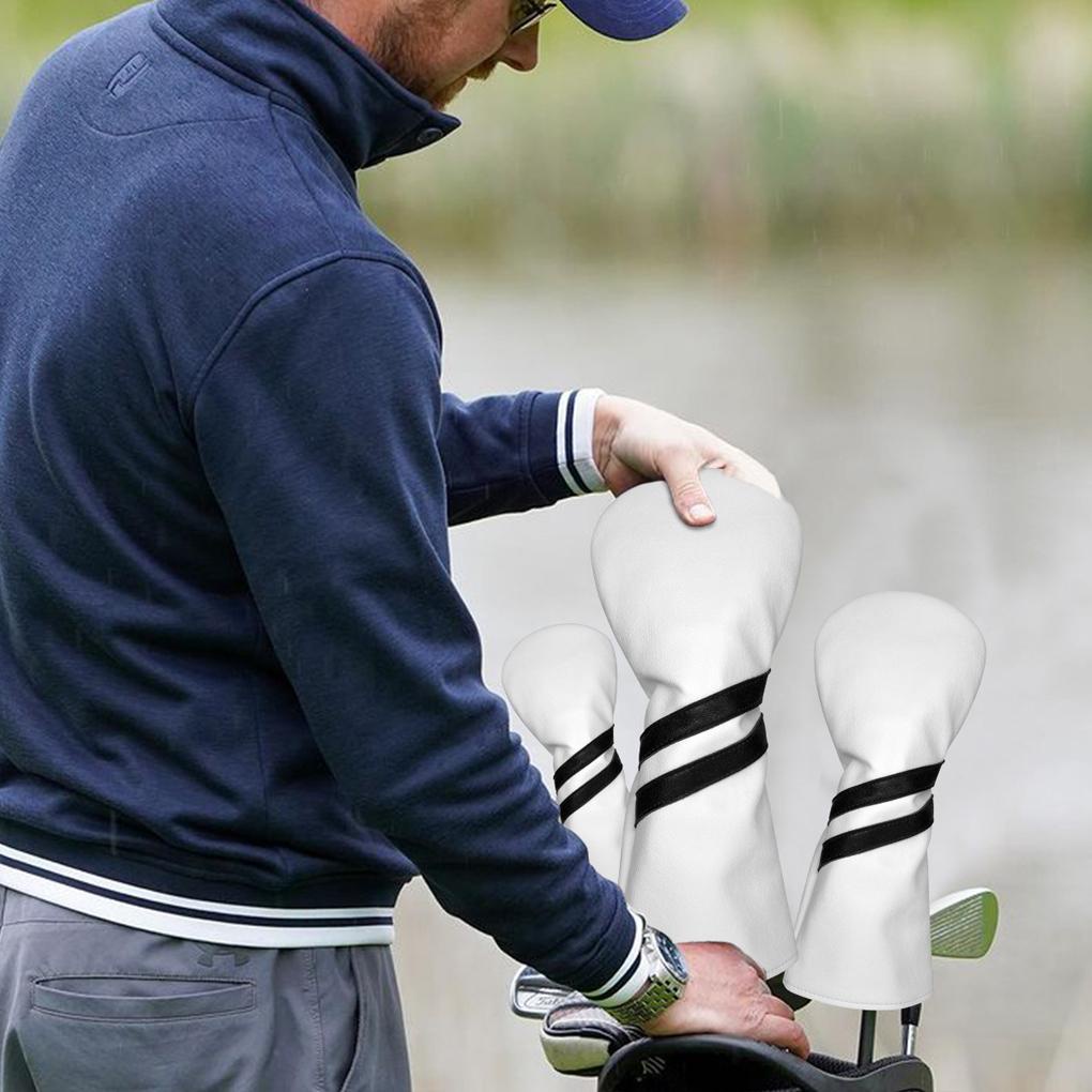 Set 3 Vỏ Bọc Đầu Gậy Đánh Golf Chống Nước Chống Bụi Giặt Được
