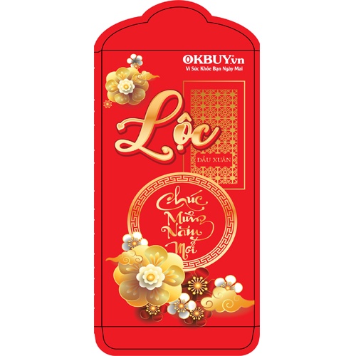 Bao Lì Xì Tết Okbuy - Giao Ngẫu Nhiên - 1 Sấp 6 Cái