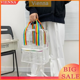 Balo Nhựa PVC Trong Suốt Chống Nước Màu Kẹo Cho Nữ