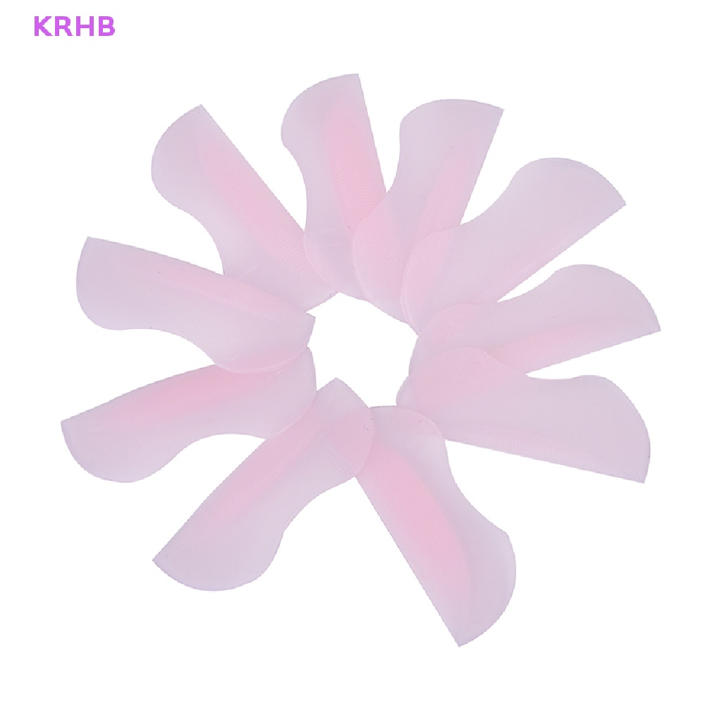 Set 10 Miếng silicone Hỗ Trợ Uốn Mi Giả Tiện Lợi Mới