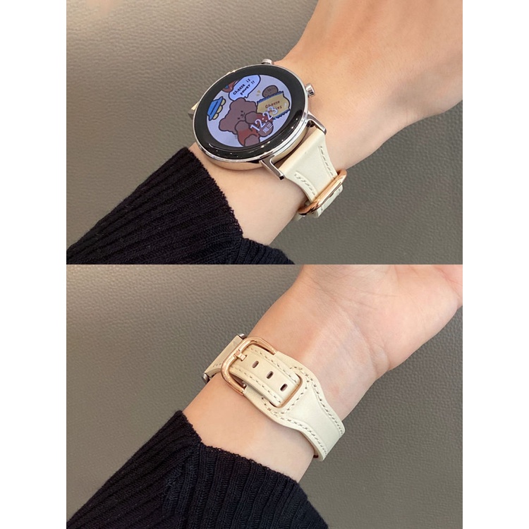 Dây Đeo Bằng Da Cao Cấp Phù Hợp Với Samsung galaxy watch 4 / 5 / 5Pro