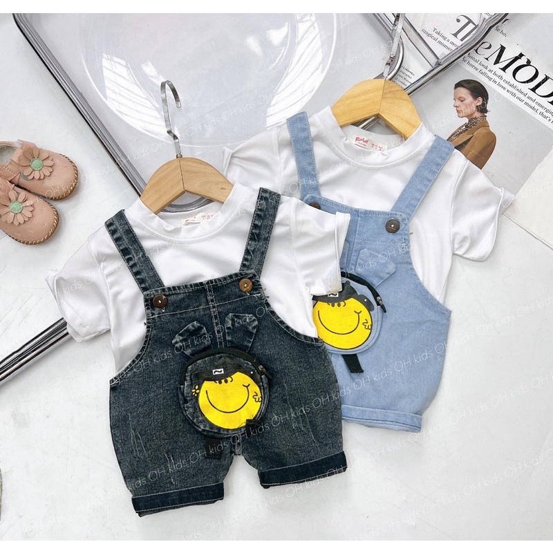 sét yếm bò + áo phông hình chó