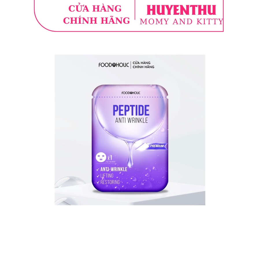 MẶT NẠ PEPTIDE TRẺ HÓA, LẤP ĐẦY VẾT NHĂN FOODAHOLIC ANTI WRINKLE MASK 23G