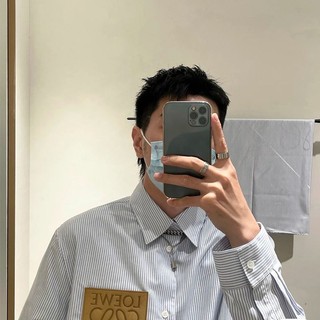 Áo Sơ Mi Sọc Unisex Cổ Điển