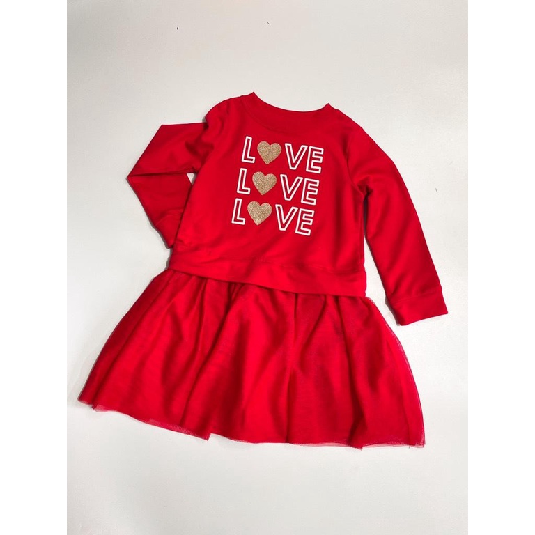 Váy công chúa màu đỏ tùng váy nhiều lớp bồng bềnh