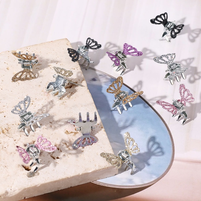 Set 12 Kẹp Tóc Hình Bướm Xinh Xắn Dành Cho Nữ