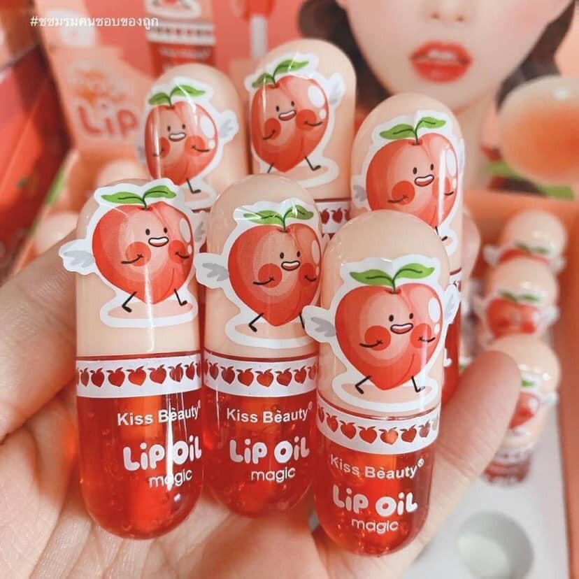 Son Bóng Dưỡng Môi Lip Oil KissBeauty Vị Đào