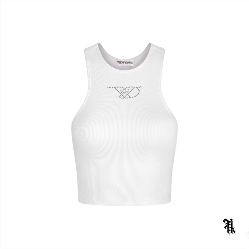 TIDYCHIC- Áo ba lỗ đính cườm/ Jewel Tank Top