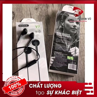 [SIÊU RẺ] Tai nghe Sendem V7 Có Mic- Chất Âm Ấm- Có Nút Dừng Tắt Nhạc