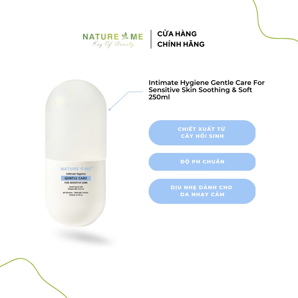 Dung Dịch Vệ Sinh Phụ Nữ Dịu Nhẹ & Phục Hồi Nature Me 250ml