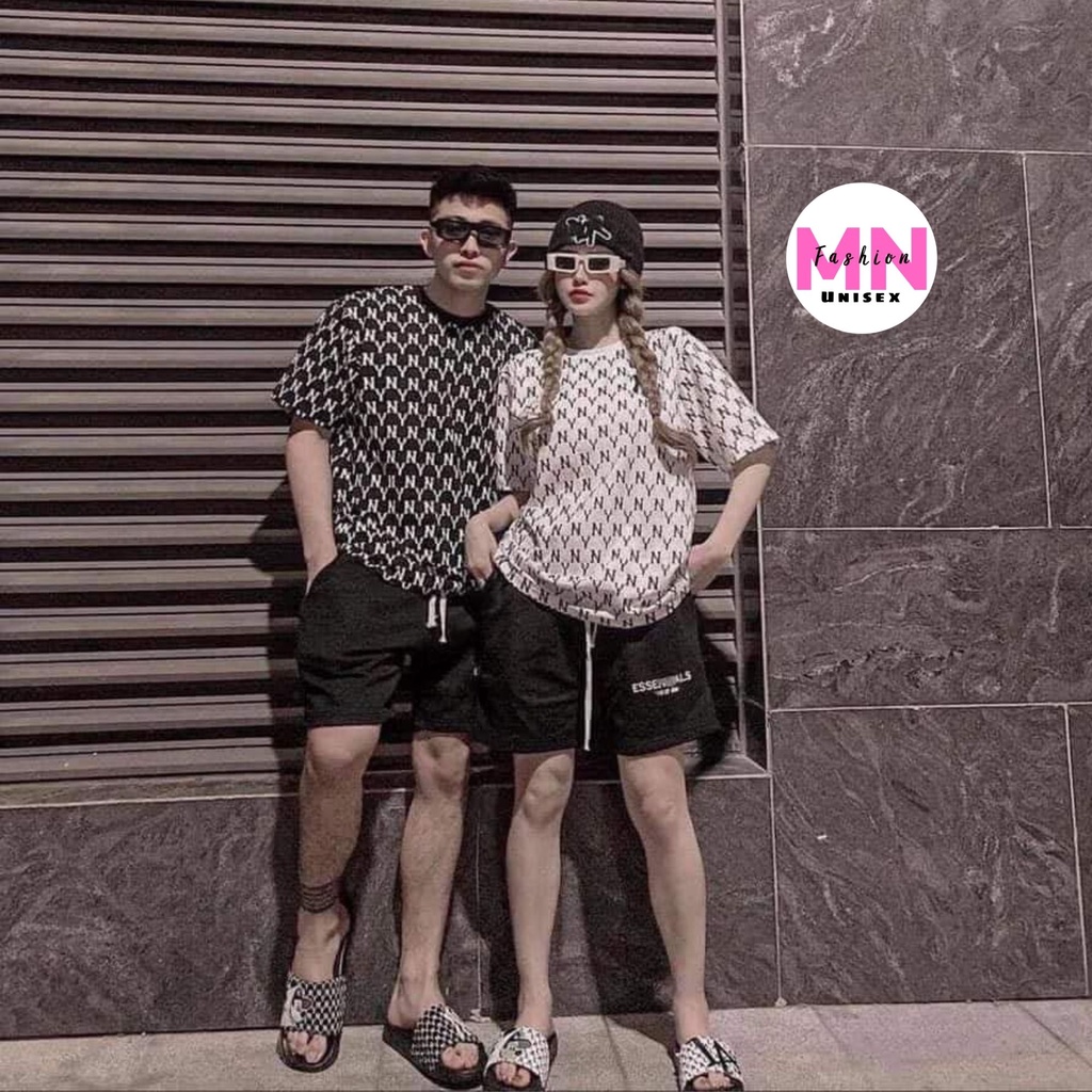 Áo Thun MLB NY Nam Nữ - Áo Phông In Hoạ Tiết MLB NY Dáng Rộng Unisex