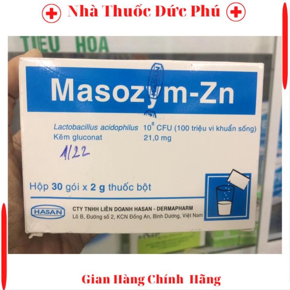 Men Masozym-Zn tăng cường miễn dịch cho hệ tiêu hóa hộp 30 gói X