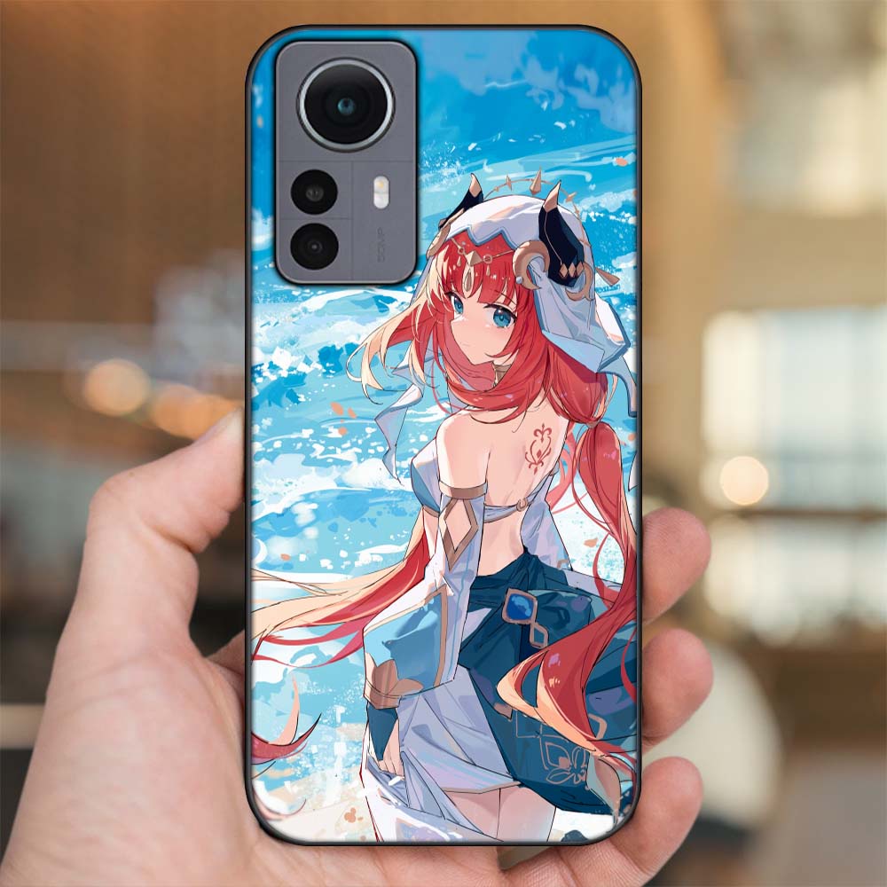 Ốp lưng Xiaomi 12 Pro 5G viền đen in hình Nilou Genshin Impact