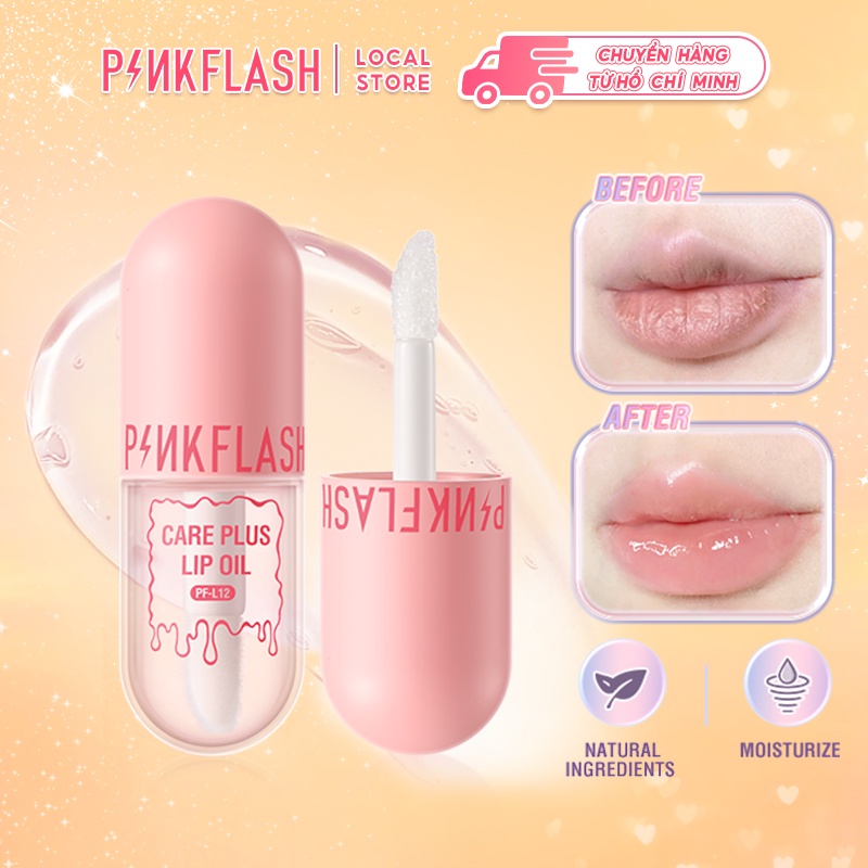 PINKFLASH 5 thành phần tự nhiên Dầu dưỡng ẩm chăm sóc môi chống thấm nước đa năng 30g