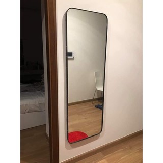 Gương soi toàn thân viền nhôm xước mỏng cao cấp treo tường phòng ngủ phòng khách bàn trang điểm ,kích thước 40x12cm