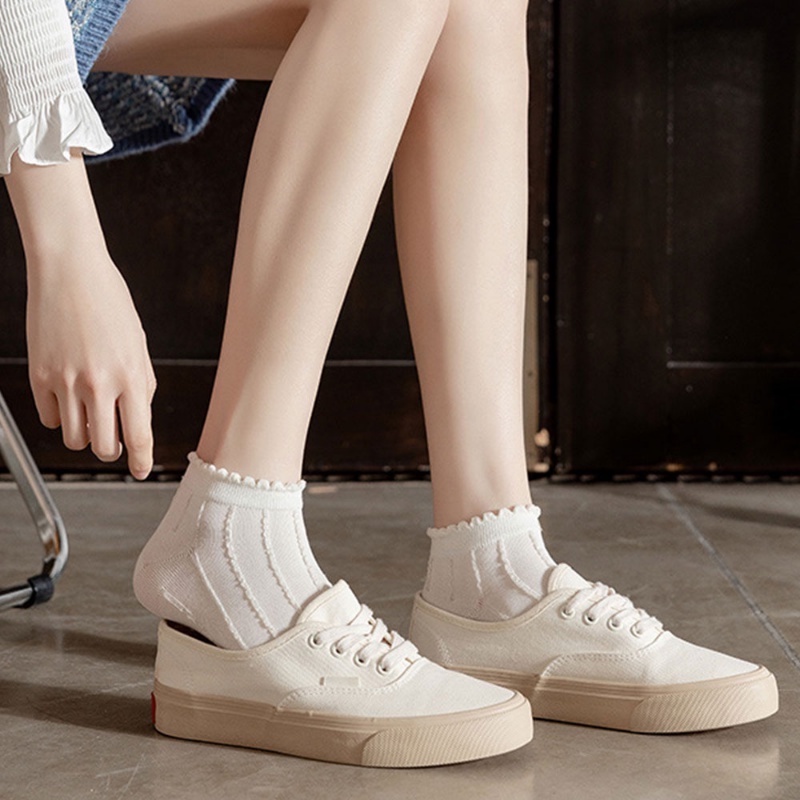 Set 5 Đôi Vớ Ren Mỏng Xuyên Thấu Thời Trang Cho Nữ