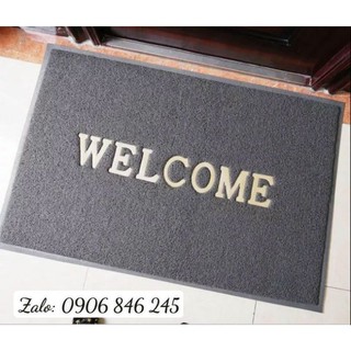 Tấm thảm nhựa chùi chân Welcome size lớn - Kích thước: 120x150cm