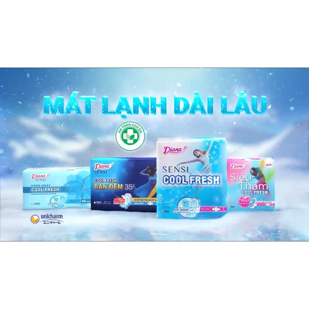 Băng Vệ Sinh Diana Siêu Thấm Mỏng Cánh