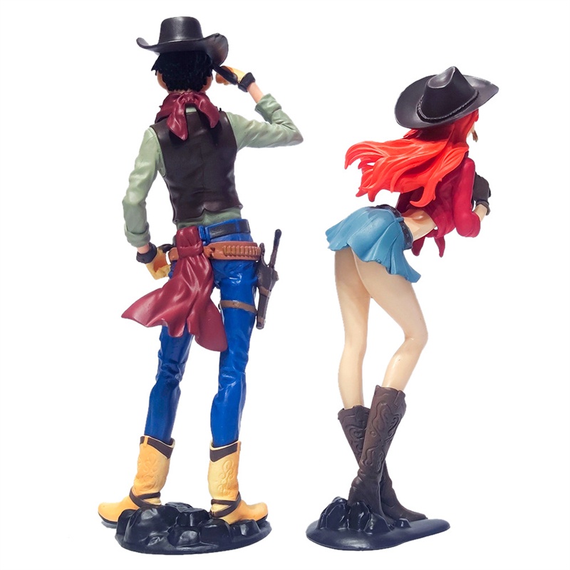 Mô Hình Nhân Vật Monkey.D.Luffy Cowboy Luffy Nami Trong Phim Hoạt Hình One Piece Bằng PVC