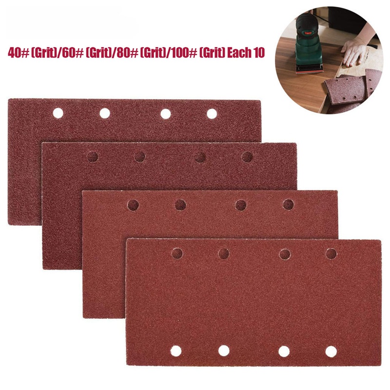 Set 40 Đĩa Giấy Nhám 93X185mm 1 / 3 Đa Năng Tiện Dụng