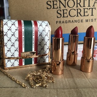 Set son túi xách cao cấp 3 màu style gúccì