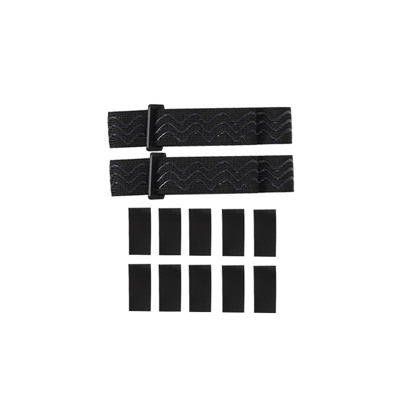 1 Bộ Dây Đai Cố Định Giày Bốt Cao Gót Màu Đen Co Giãn Chống Trượt Chống Rơi Có Thể Điều Chỉnh