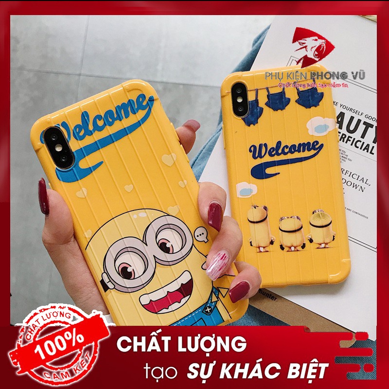 Ốp điện thoại MINION- cười cho iPhone 6/6s/6plus/6sPlus/7Plus/8Plus/X/Xs