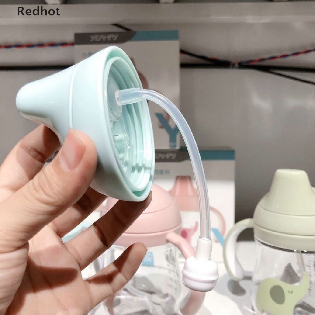 &lt; Redhot &gt; Phụ Kiện Bình Uống Nước Bằng Silicone Có Ống Hút Cho Bé