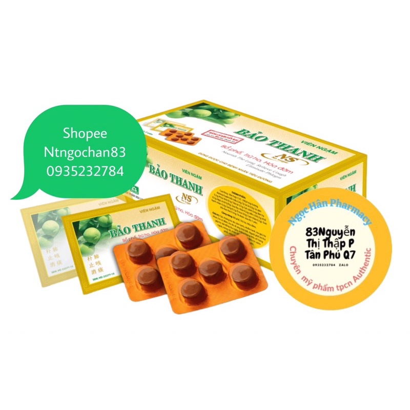 KẸO NGẬM BẢO THANH GIẢM HO