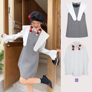 「Set váy karo 」Iris Boutique IS2281288+ID2281289 23 𝓢𝓢 Scottish roses shirt-dress