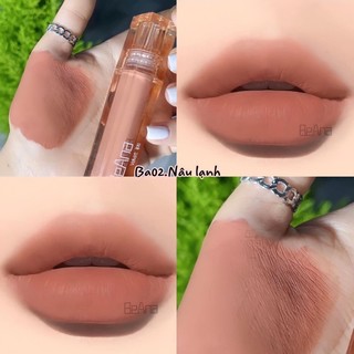 Son kem BEANA chính hãng với chất velvet cao cấp siêu mềm môi và chuẩn màu