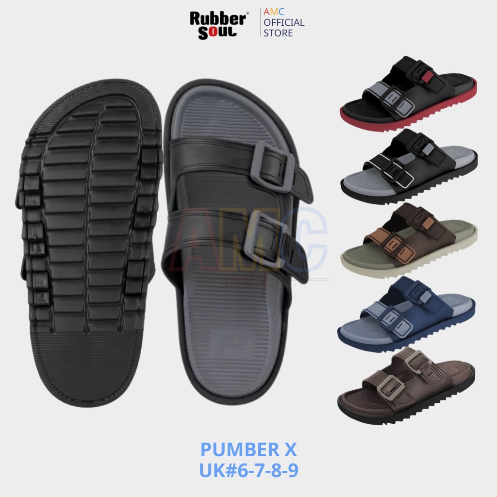 Dép Đúc Thái Lan Nam Hai Quai Khóa Rubber Soul Cao Su Siêu Nhẹ - Pumber X