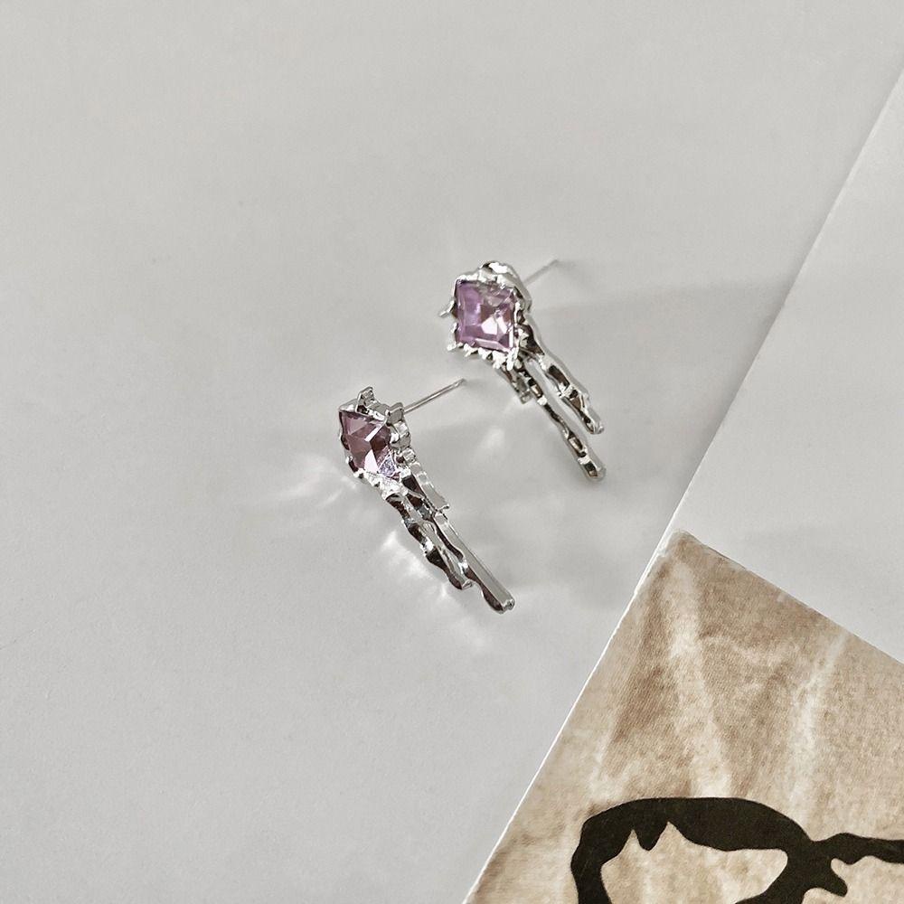 Bông Tai RALPH Y2K Hình Trái Tim Đơn Giản Phong Cách Retro Cho Nữ|Khuyên Tai Hợp Kim Dáng Dài Phong Cách Hàn Quốc