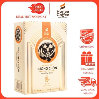Cà Phê Phin Giấy Honee Coffee Hương Chồn Tinh Tế Hộp 60G