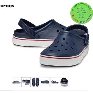 DÉP SỤC CROCS BAND CLEAN CHO NAM - NỮ MÀU XANH NAVY