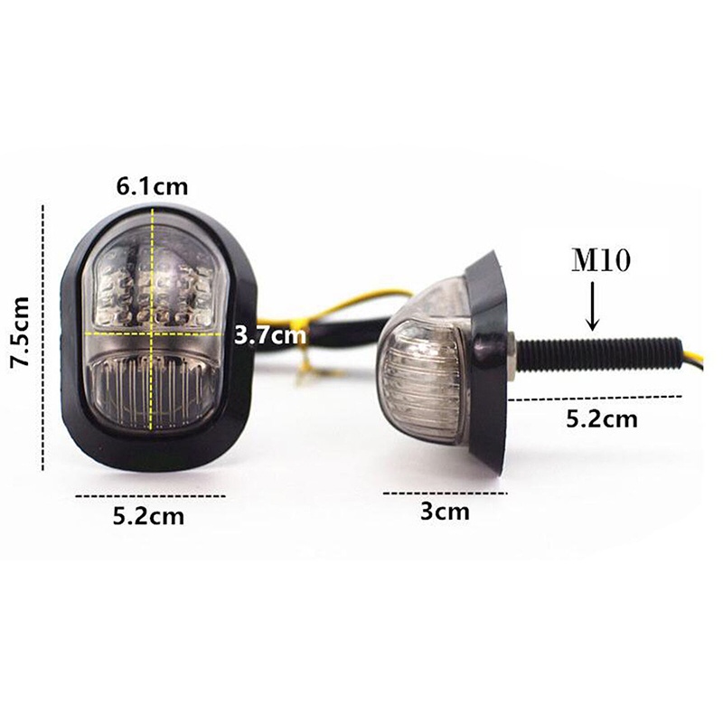 1 Cặp Đèn LED Tín Hiệu Xi Nhan Cho Xe Máy Honda Grom MSX125 MSX 125