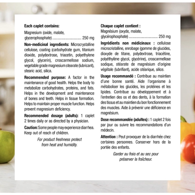VIÊN UỐNG BỔ SUNG MAGIE 250mg WEBBER canada- 210 viên