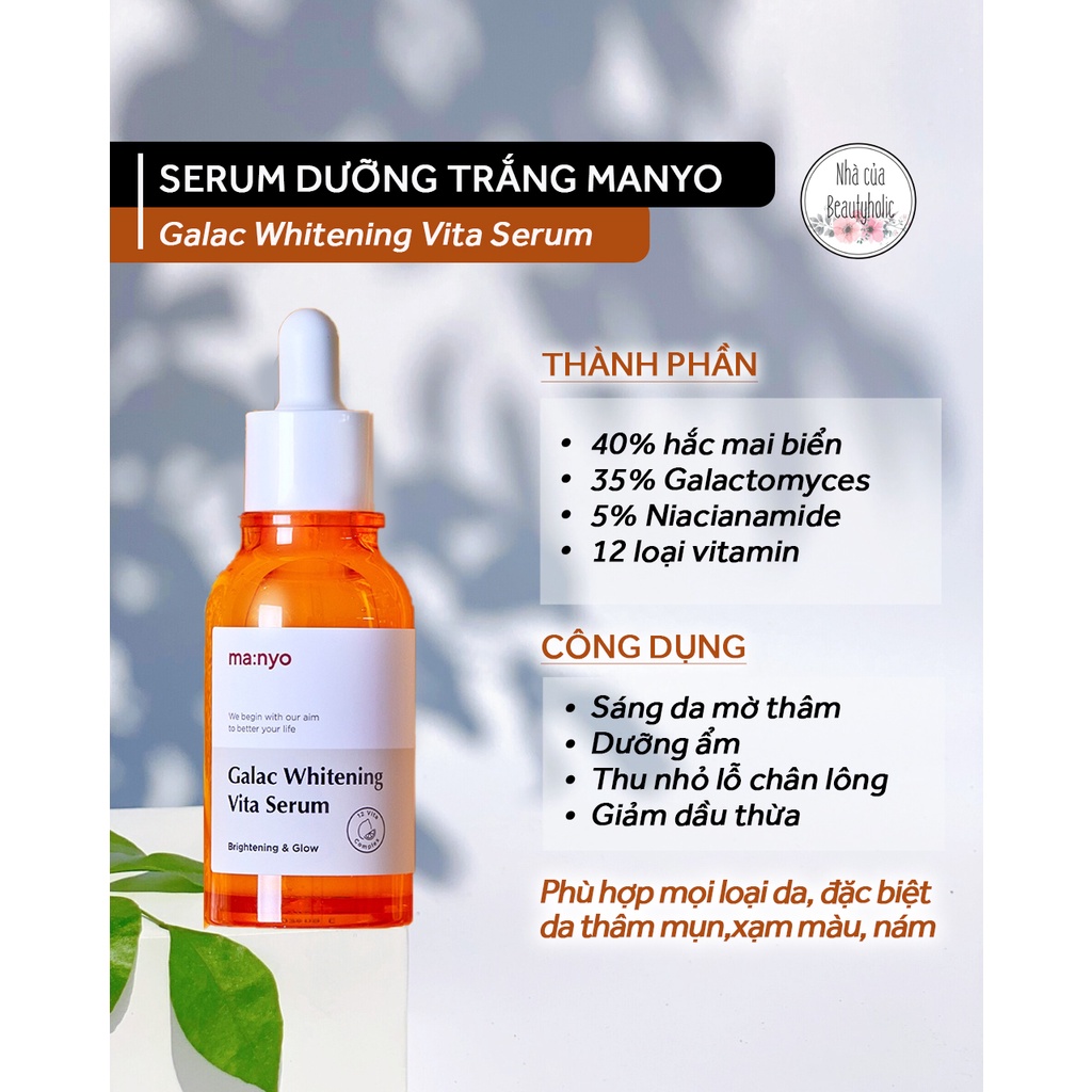 Serum dưỡng trắng MANYO GALAC WHITENING VITA SERUM