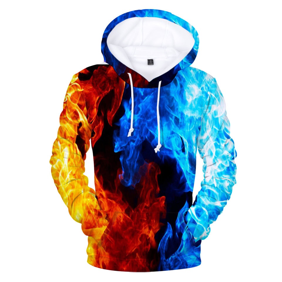 Áo Hoodie In Hình Galaxy Fire 3D Thời Trang Mùa Thu Chất Lượng Cao Cho Nam Và Nữ