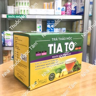 [Ảnh thật] Trà Thảo Mộc Tía Tô -Thảo Dược