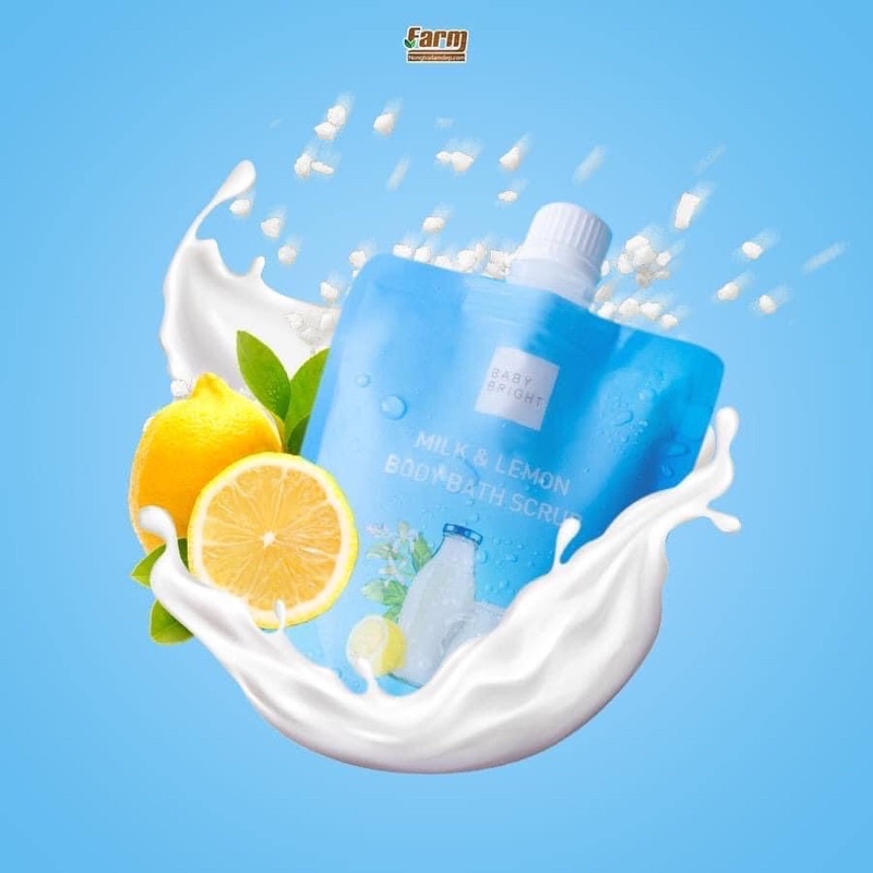 🍋 Muối tắm ủ dưỡng Milk & Lemon Body Bath Scrub