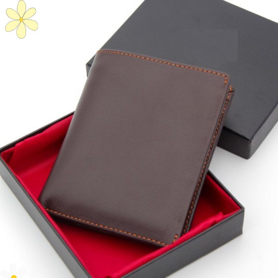 Ví Nam Đứng Gập Đôi Thiết Kế Đơn Giản - Bóp Da Cao Cấp DUNGBO -  karro_shop