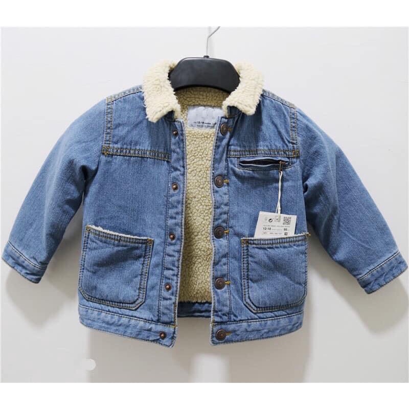 Áo denim GAP, ZARA, NEXT lót lông cừu