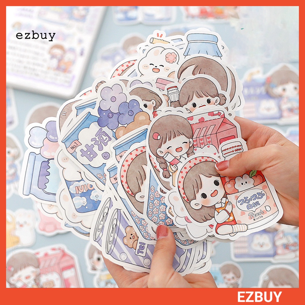 Set 100 Miếng Dán Ghi Chú DIY Họa Tiết Hoạt Hình Dễ Thương Cho Bé