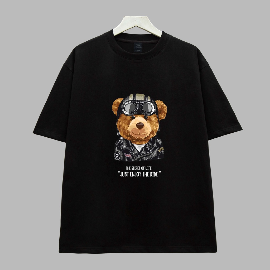 Áo thun GẤU PHI CÔNG Dogo Store , Áo thun unisex nam nữ form rộng oversize chất liệu 100% Cotton