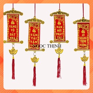 DÂY TREO MAI TẾT LIỄN NHỎ KIM TUYẾN 1 BỊCH 10 CÁI