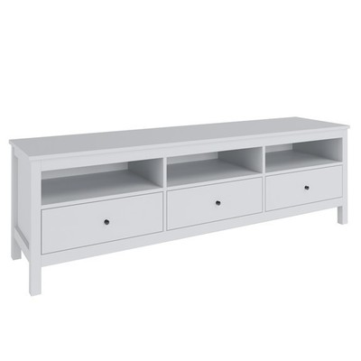 LUMET, Kệ tivi 3 ngăn tủ kéo TVD_016, 182x46x57cm, kệ gỗ tủ gỗ Scandi Home