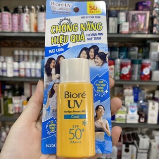 Kem Chống Nắng Làm Mát Dạng Sữa Biore Perfect Block Milk Cool 25ml