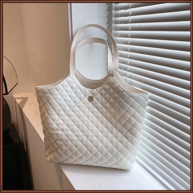 Túi Tote Đeo Vai Màu Trơn Sức Chứa Lớn Phong Cách Retro Thời Trang Cho Nữ